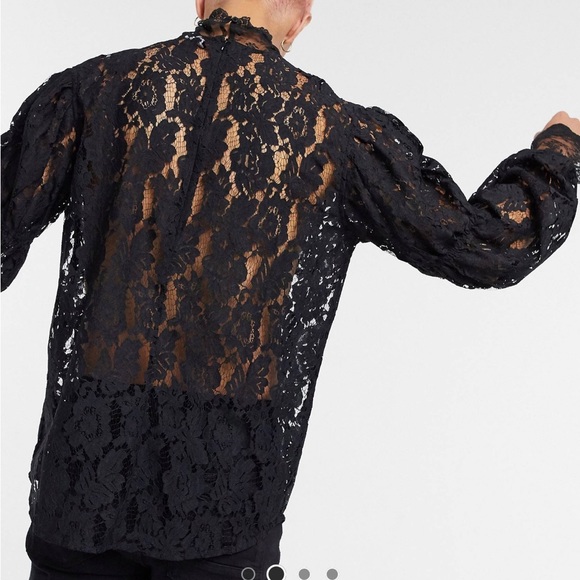 Regular Fit Lace Shirt - Picture 4 of 9